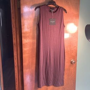 Wine T-shirt dress -rayon